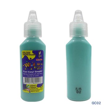 【愛玩色創意館】 MIT兒童無毒彩繪玻璃貼- 彩膠筆 22 ML - 色號 02 單支-台灣製