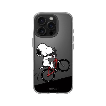 iPhone 16 Pro Clear 透明 - 史努比 Snoopy - 騎腳踏車