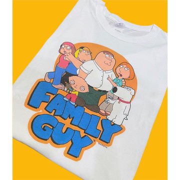 情侶裝潮牌純棉短袖t恤美式卡通動漫復古ins風os寬松大碼半袖圓領