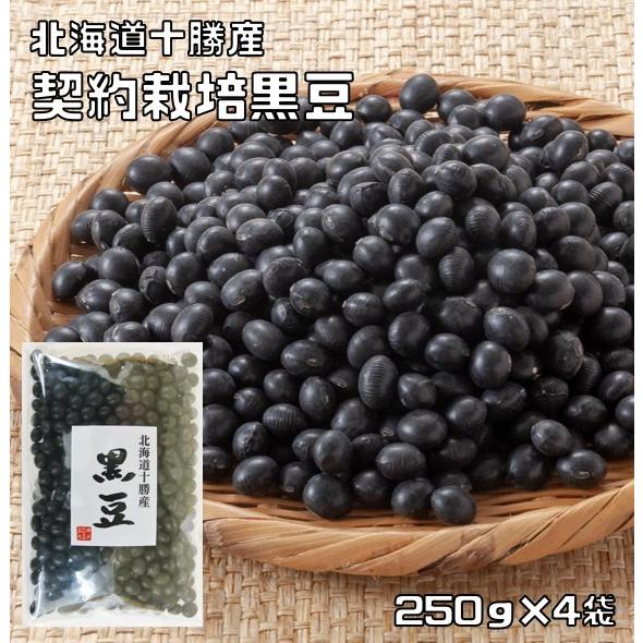 黒豆 1kg 豆力 契約栽培 北海道 十勝産 黒大豆 くろまめ くろだいず 国産 乾燥豆 国内産 豆類 乾燥大豆 生豆