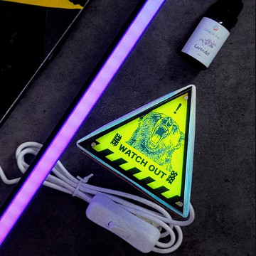 【擴香石燈箱】 睇路Watch Out 警告牌 / 香港特色 / 香味小夜燈