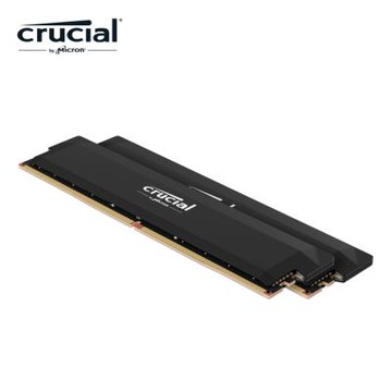 Micron Crucial PRO OC DDR5 6400 32G(16G*2)超頻(雙通)(黑散熱片)適用XMP 3.0及AMD EXPO超頻功能