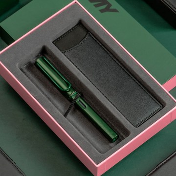 【雷雕刻字】LAMY 鋼筆 單入筆套禮盒  /AL star 2026  松木綠