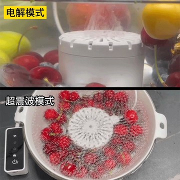 功能果蔬清洗凈化器超聲波洗菜器家用去農殘便捷果蔬殺菌消毒機