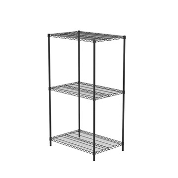 特力屋烤漆三層架寬90*深60*高160公分(黑)