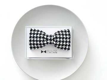 TATAN 千鳥格紋蝴蝶領結