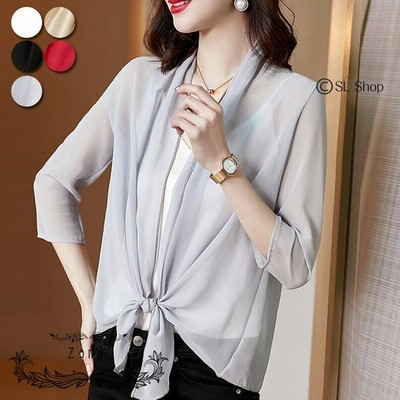 ボレロ レディース 結婚式 シフォン ボレロカーディガン Uvカット 冷房対策 羽織 夏 お中元 通販 Lineポイント最大get Lineショッピング