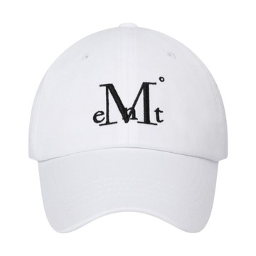 韓國 MUCENT SIGNATURE BALL CAP 經典素色百搭棒球帽 純白 PURE WHITE