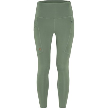 ├登山樂┤瑞典 Fjallraven 輕量耐磨緊身褲 女 綠鏽 Abisko Tights # FR84773-614