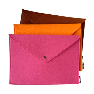 0192 A4不織布文件袋 信封式文件袋 羊毛氈文件夾 有釦文件袋 文件袋