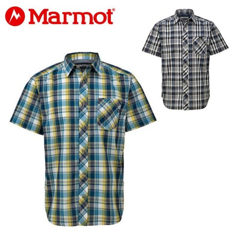 マーモット Marmot 半袖シャツ メンズ キューディーチェックハーフスリーブシャツ TOMNJA76 od 通販  LINEポイント最大0.5%GET | LINEショッピング