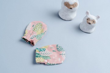 二重紗小手套 彌月 防抓 手套(需私訊選花色)