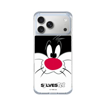 iPhone 17 Pro Max ClearX (MagSafe 兼容) 冰透藍 - 樂一通 Looney Tunes - 大臉傻大貓