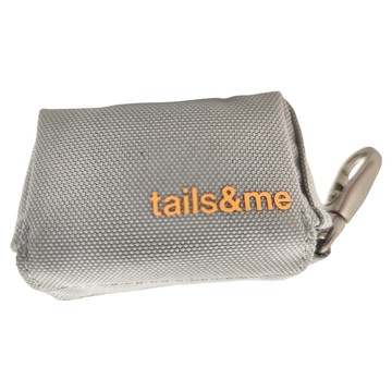 tails&me 尾巴與我 配件 攜行撿便包 亮灰 防潑水牛津布 輕量耐用僅20g重  1個