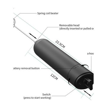 德國日本進口技術跨境新款打蛋器手持電動打奶器手動攪拌器打泡器