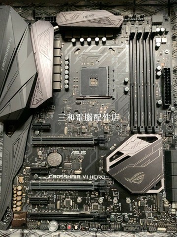 華碩 CROSSHAIR VI HERO 主板 寬頻9成新 無毀片 現貨熱賣【三和電腦配件店】