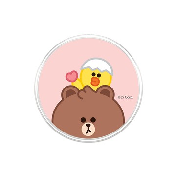 【正版授權】LINE FRIENDS MINI-熊大與莎莉MagSafe氣囊支架