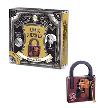 英國Professor Puzzle愛因斯坦-原木解謎鎖(解開金鑰)