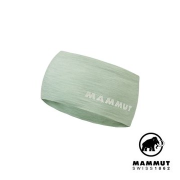 【Mammut 長毛象】Tree Wool Headband 羊毛混紡快乾抗臭頭帶 鼠尾草銀綠 #1191-01930
