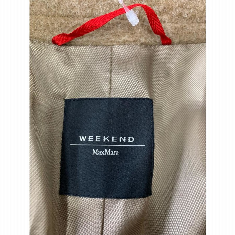 マックスマーラ　ツイード　モッズコート　ウール　アルパカ　モヘヤ　フード　40 Max Mara マックスマーラ アウター コートジャケット OLGA
