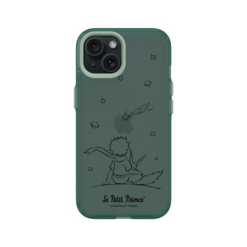iPhone 15 Clear 憂墨綠 - Le Petit Prince 小王子 - 小王子與狐狸 - 仰望星空