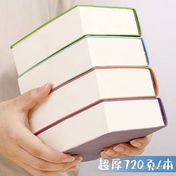 在地熱銷📦【敲厚】新款a6隨身小綠本厚本空白記事本加厚蓋章本學生手賬辦公記事本子 6NW8