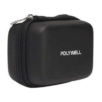 POLYWELL 寶利威爾 硬殼旅充收納包 迷你 PW15-T65-0569  黑色  1個