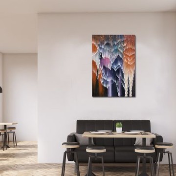 御畫房 當代國家級展覽畫家 抽象系列手繪油畫70×100cm(DB-010)