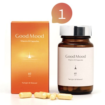 【晚上B群】好輕鬆GoodMood下班維他命B（1盒）夜間調理+舒活休護，高單位維他命b12