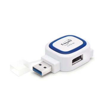 【特價】E-books T36 雙孔USB 3.0集線器+多合一讀卡機