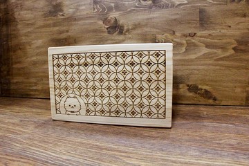 原木窗花花紋收納盒 存錢筒 零錢箱