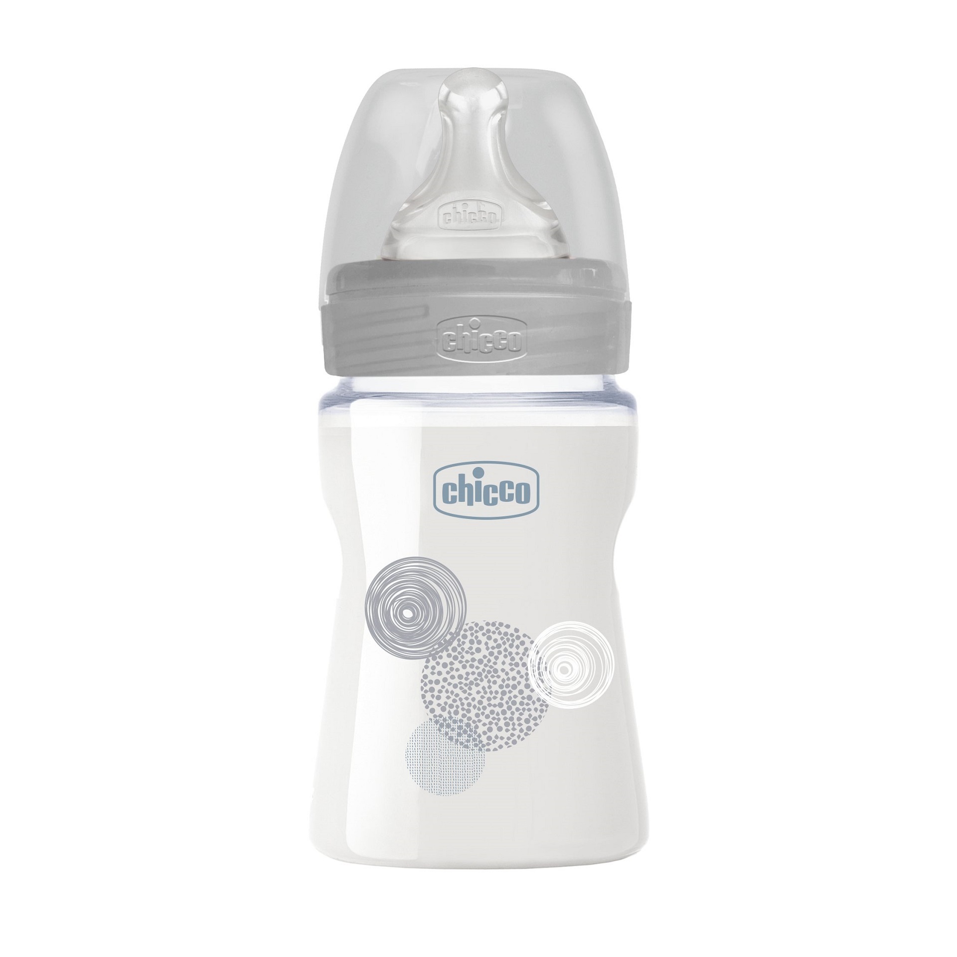 舒適哺乳-防脹氣玻璃奶瓶 150ml(小單孔)-自然率性