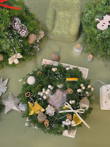 永生聖誕花圈 柳橙花圈 聖誕禮物 花圈