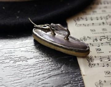 老雜貨-骨董 Antique 純銀磨指甲工具 1913年。W51