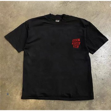 搞錢做慈善 3A260克純棉雙紗！向上俠！重磅情侶女寬松短袖T恤男