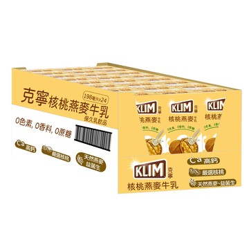 克寧 【KLIM 】核桃燕麥牛乳4箱(198mlx24入x4箱)