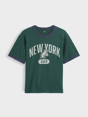 兒童寬鬆版New York撞色T恤