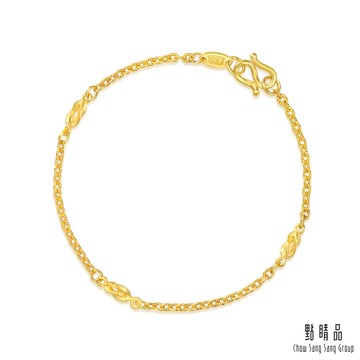 點睛品 簡約優美黃金手鍊_計價黃金(約1.06錢)