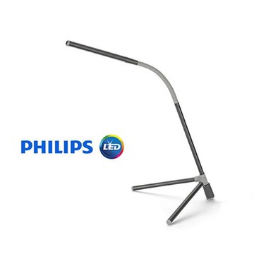 PHILIPS飛利浦  酷泓可攜式LED檯燈(鐵灰色)66046