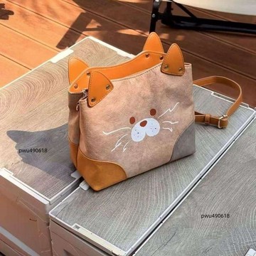 ✨臺灣出貨 夏季新款創意小貓包包杜邦紙斜挎包可愛百搭小衆雙肩