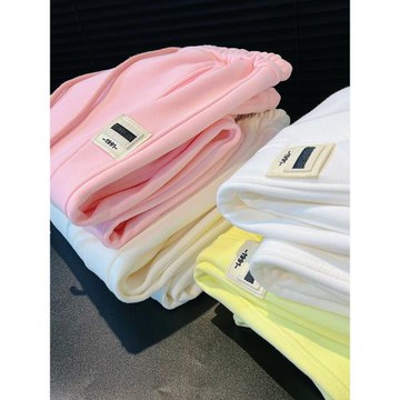 重磅薄款加厚小個子運動褲女春秋休閑保防風褲韓版新款束腳哈倫褲