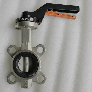 不銹鋼對夾式蝶閥D71F-16P 重體硅溶膠八角體304配鋁合金手柄