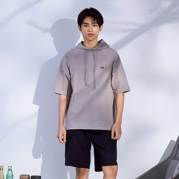 CACO-山系圖短袖連帽T(二色)-男【J1NA020】