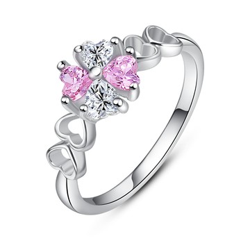 925純銀戒指．幸福幸運草．尾戒