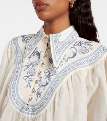 Alémais Villa Romantica printed ramie blouse