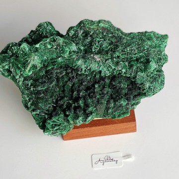 Crystal Corner 隅石丨洞見本質丨收藏級剛果針狀爆閃綠絲絨孔雀