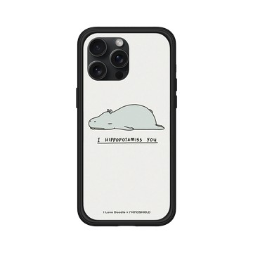 iPhone 15 Pro Max Mod NX 黑 - ilovedoodle (Lim Heng Swee) - I Hippopotamiss You 河馬