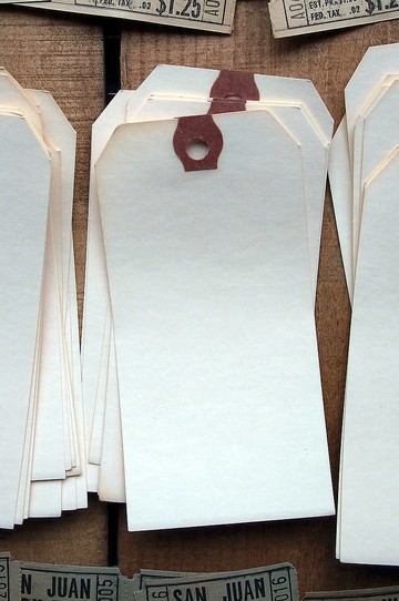 素色吊牌 無印刷款 2入