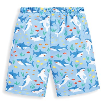 英國 JoJo Maman BeBe - 嬰幼兒/兒童泳褲(內有尿布褲)-鯊魚世界