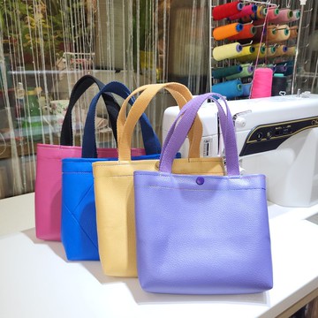 手提包 人造皮革 內有2個大口袋 設計師工作室手作